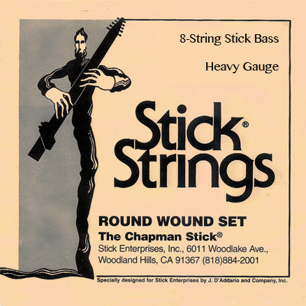 8-string Stick Bass® Set: Heavy gauge (recommended, select tuning)