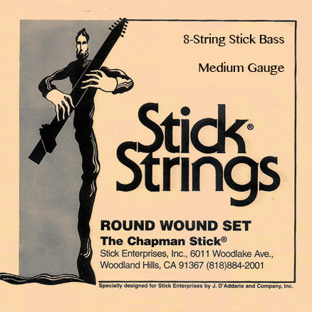 8-string Stick Bass® Set: Medium gauge (select tuning)